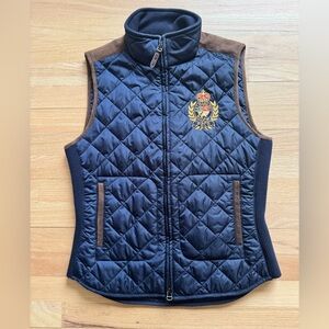 Ralph Lauren Navy Quilted Vest - Size Medium